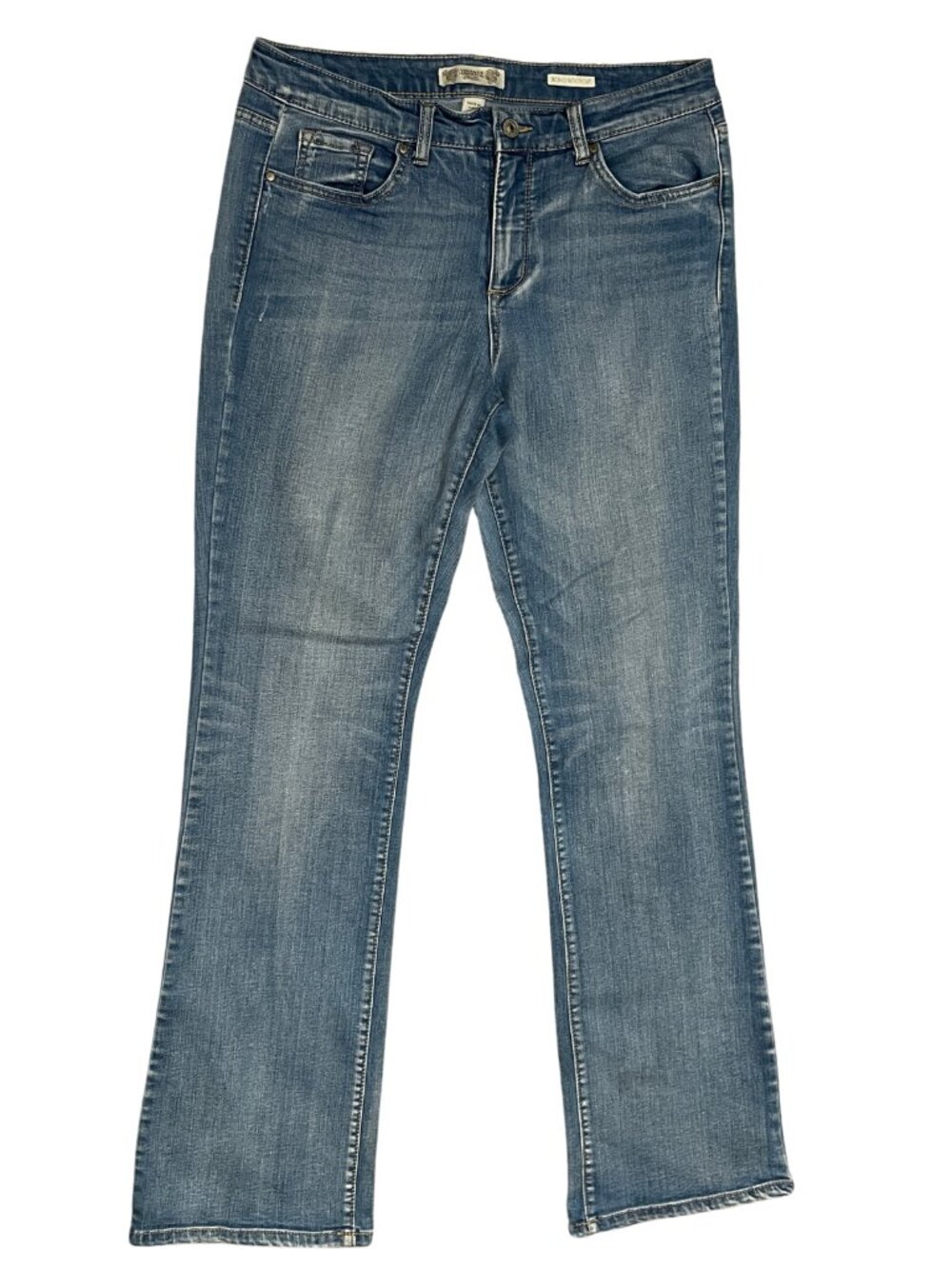 Vintage America Bootcut Jeans Women's Size 10 Stretch Denim Medium Wash Boho Y2K